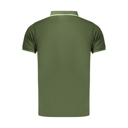 Lotto Green Polyester Men's Polo Shirt