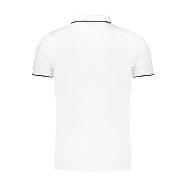 Lotto White Polyester Men's Polo Shirt