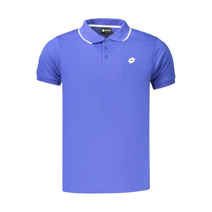 Lotto Blue Polyester Men's Polo Shirt