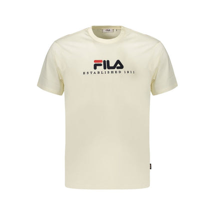 Fila Beige Cotton Men's T-Shirt