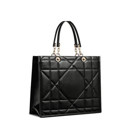 Dior Black Leather Tote Bag