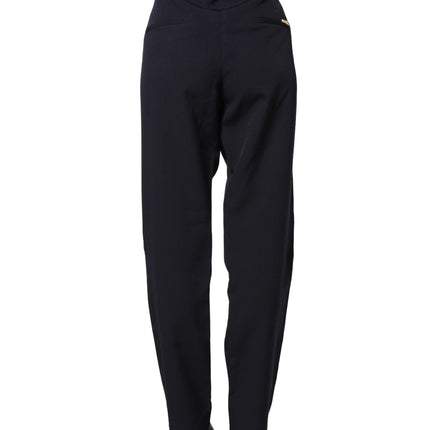 Blugirl Dark Blue High Waist Straight Dress Formal Trouser Pants