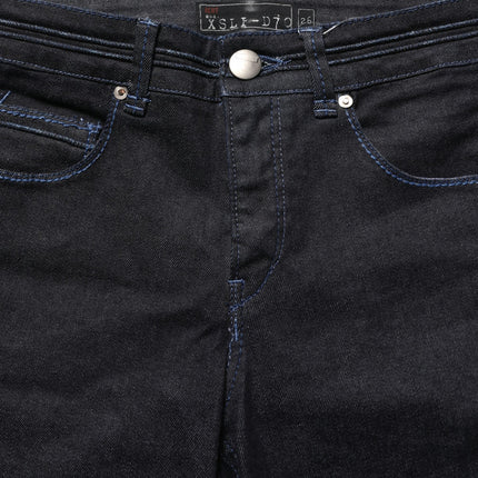 Acht Black Cotton Stretch HighWaist Skinny Denim Trouser Jeans