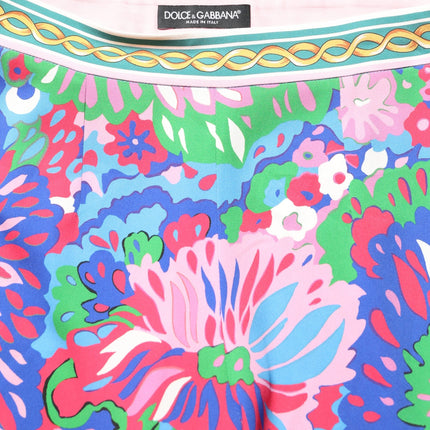 Dolce & Gabbana Multicolor Floral Stretch Jersey Leggings Pants