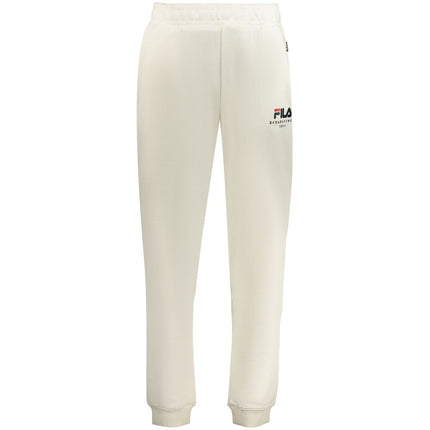 Fila White Cotton Men's Trousers