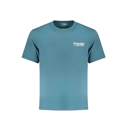 Wrangler Blue Cotton Men's T-Shirt