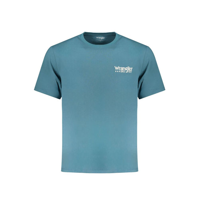 Wrangler Blue Cotton Men's T-Shirt