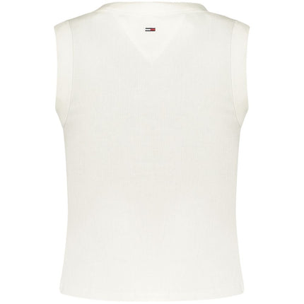 Tommy Hilfiger White Cotton Women's Tank