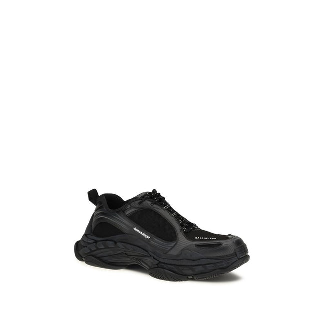 Balenciaga Black Polyester Athletic Sneakers