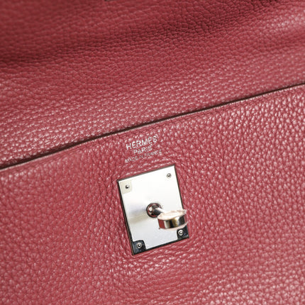 Hermès Kelly 32 Rouge H Togo Retourne Palladium