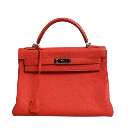 Hermès Kelly 32 Two-Way Handbag with Palladium Hardware