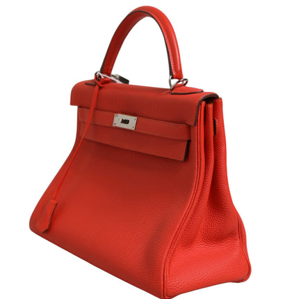 Hermès Kelly 32 Two-Way Handbag with Palladium Hardware