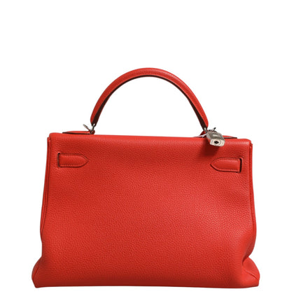 Hermès Kelly 32 Two-Way Handbag with Palladium Hardware