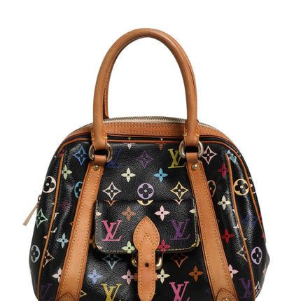 Louis Vuitton Black Monogram Multicolor Canvas Priscilla Handbag