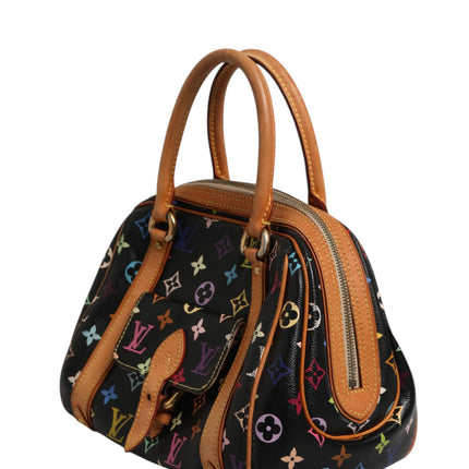 Louis Vuitton Black Monogram Multicolor Canvas Priscilla Handbag