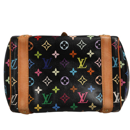 Louis Vuitton Black Monogram Multicolor Canvas Priscilla Handbag