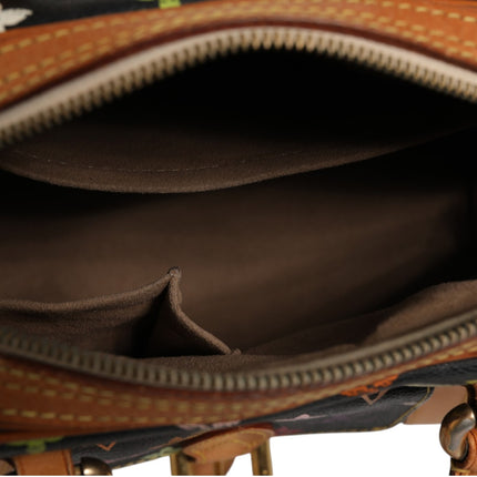 Louis Vuitton Black Monogram Multicolor Canvas Priscilla Handbag