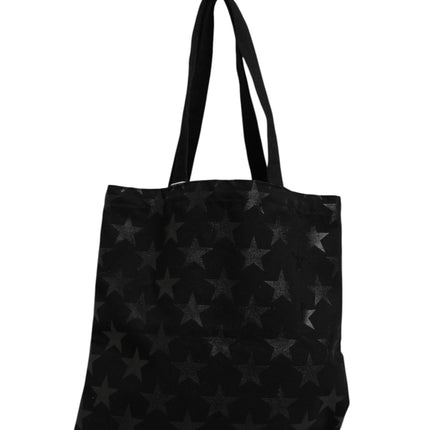Saint Laurent Rive Droite Black Tote Bag With Star Print Tote bag