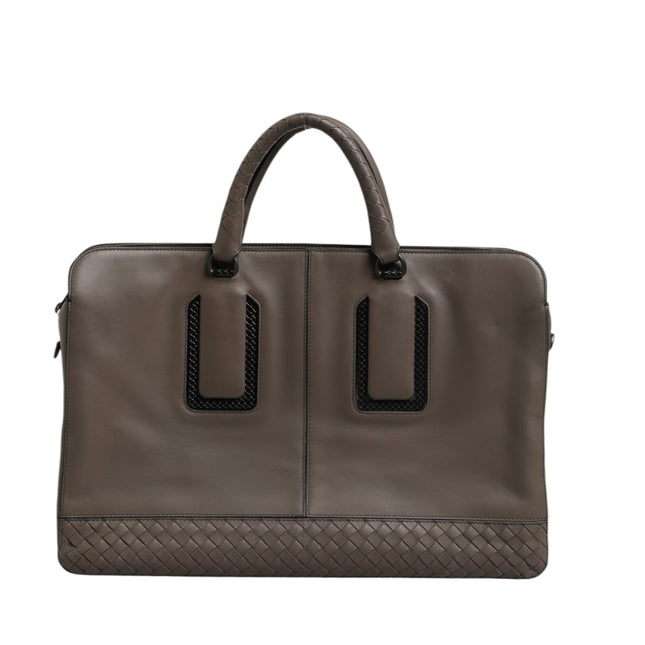 Bottega Veneta Getaway Intrecciato Leather Briefcase