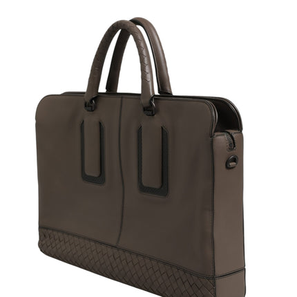 Bottega Veneta Getaway Intrecciato Leather Briefcase