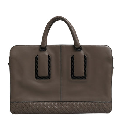 Bottega Veneta Getaway Intrecciato Leather Briefcase