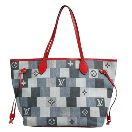Louis Vuitton Neverfull Patchwork Monogram Denim Tote Bag