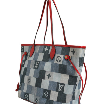 Louis Vuitton Neverfull Patchwork Monogram Denim Tote Bag