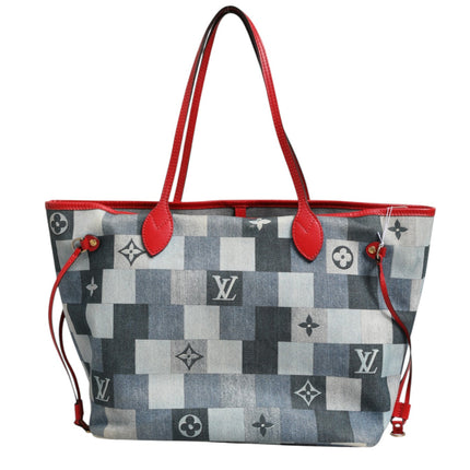 Louis Vuitton Neverfull Patchwork Monogram Denim Tote Bag