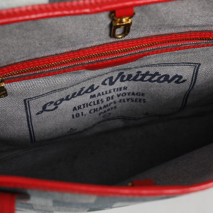 Louis Vuitton Neverfull Patchwork Monogram Denim Tote Bag