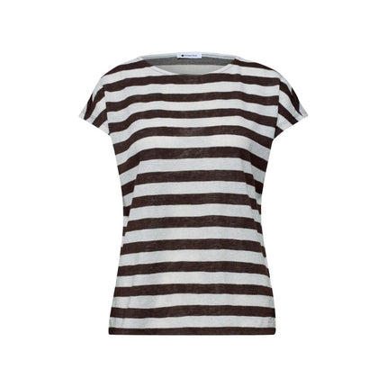 Street One Brown Polyester T-Shirt