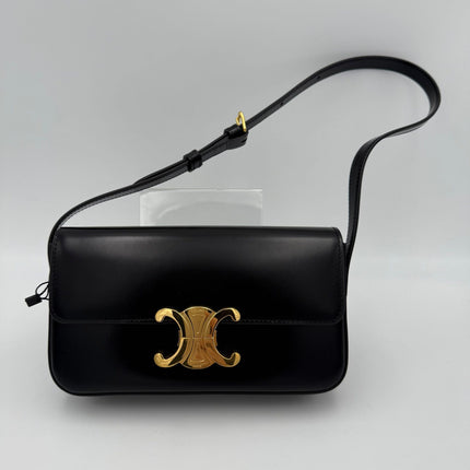 Celine CLAUDE TRIOMPHE Black Handbag