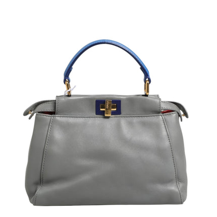 Fendi Mini Peekaboo Blue Grey