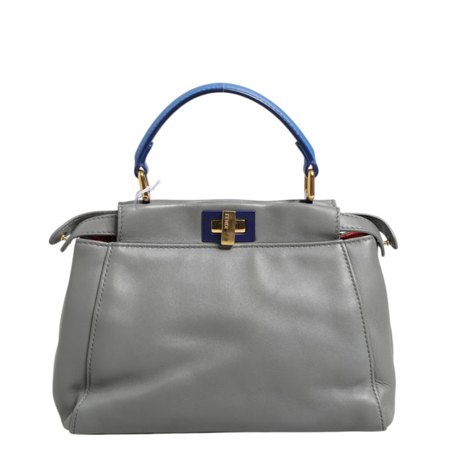 Fendi Mini Peekaboo Blue Grey