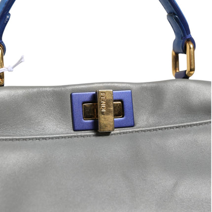 Fendi Mini Peekaboo Blue Grey