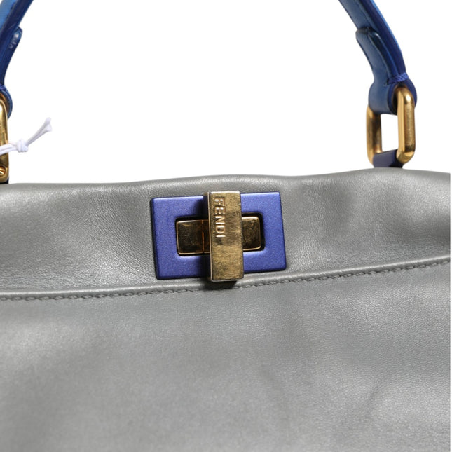 Fendi Mini Peekaboo Blue Grey