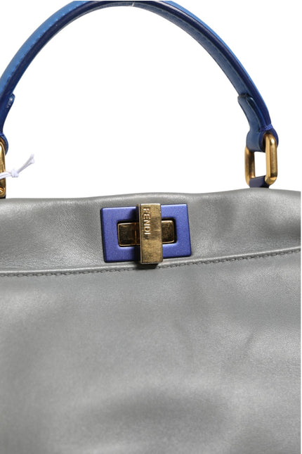 Fendi Mini Peekaboo Blue Grey