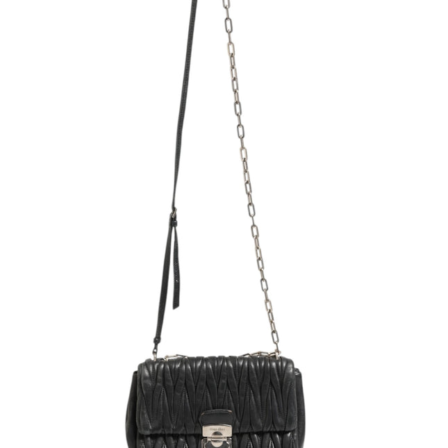 Miu Miu Confidential Matelasse Leather Flap Shoulder Bag