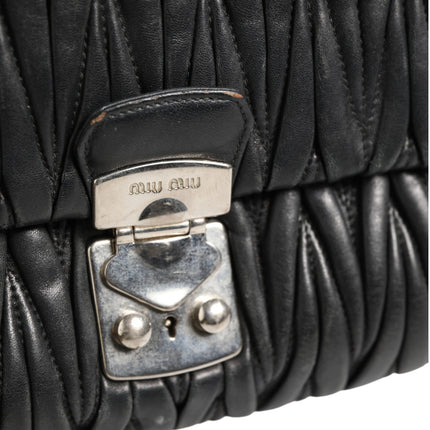 Miu Miu Confidential Matelasse Leather Flap Shoulder Bag
