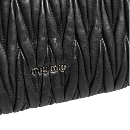 Miu Miu Confidential Matelasse Leather Flap Shoulder Bag