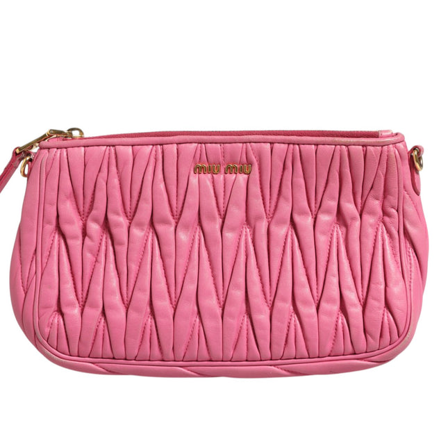Miu Miu Matelassé Leather Shoulder Bag