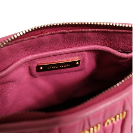 Miu Miu Matelassé Leather Shoulder Bag