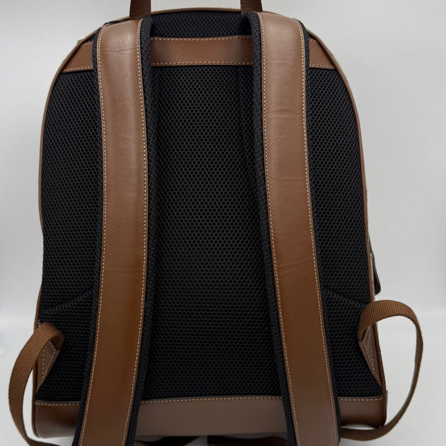 Gucci GG Supreme and Leather Backpack