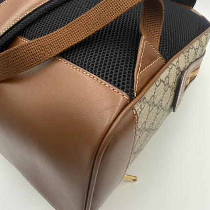 Gucci GG Supreme and Leather Backpack