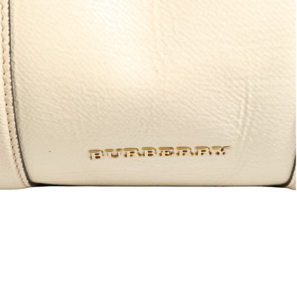 Burberry Chalk White Large Leather Tote Bag