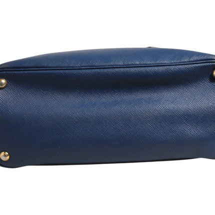 Prada Blue Saffiano Leather 2way Bag
