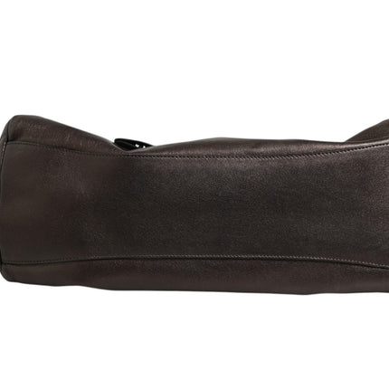 Prada Metallic Nappa Leather Ruffle Shoulder Bag