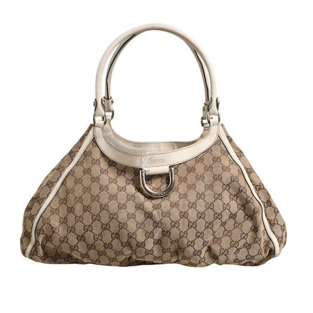 Gucci Canvas Abbey D Ring Shoulder Bag