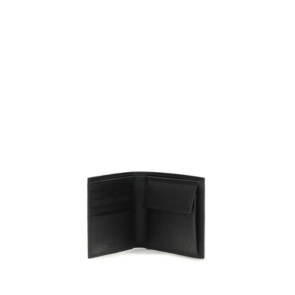 Prada Black Calf Leather Bos Taurus Wallet