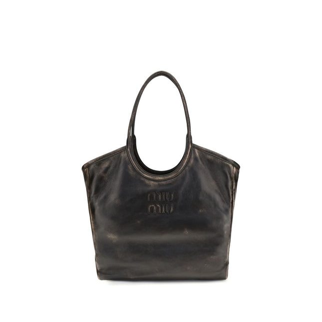 Miu Miu Brown Calf Leather Bos Taurus Shoulder Bag