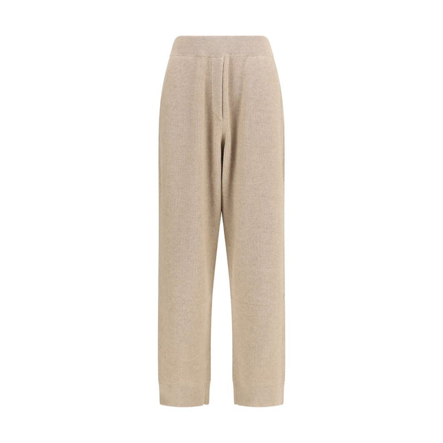 Brunello Cucinelli Beige Cashmere Casual Pants